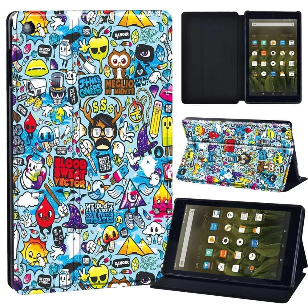 Amazon Fire Tablet Case - Crazy Cartoons